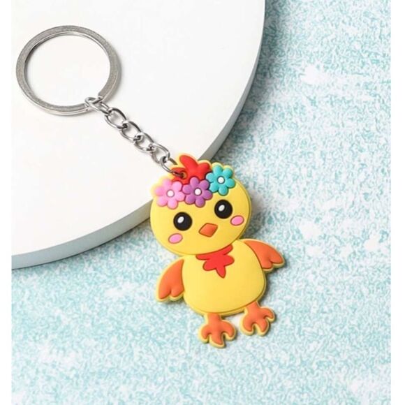 Colorful Chick Keychain - Picture 3 of 6